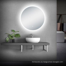tocador de baño con espejo LED de diseño moderno